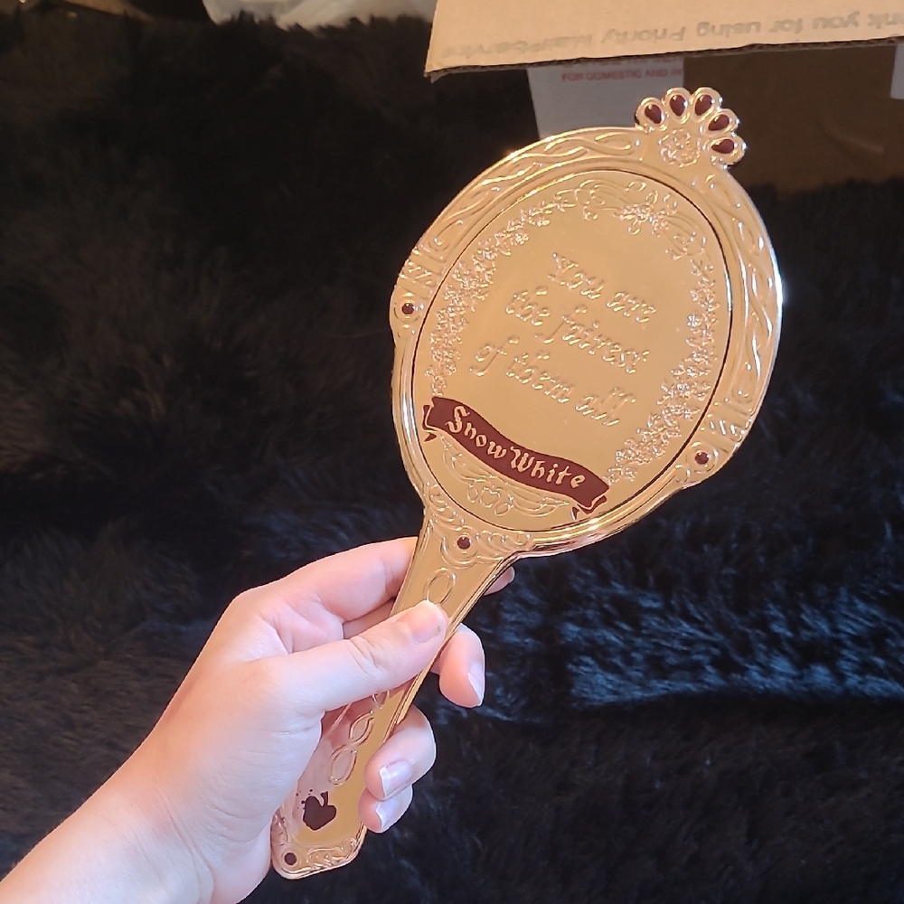 Besame Cosmetics Snow White Gold Hand Mirror
